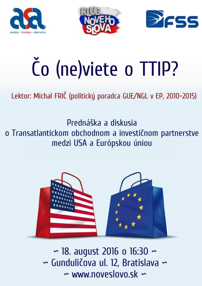  Michal FRI� - �o (ne)viete o TTIP?